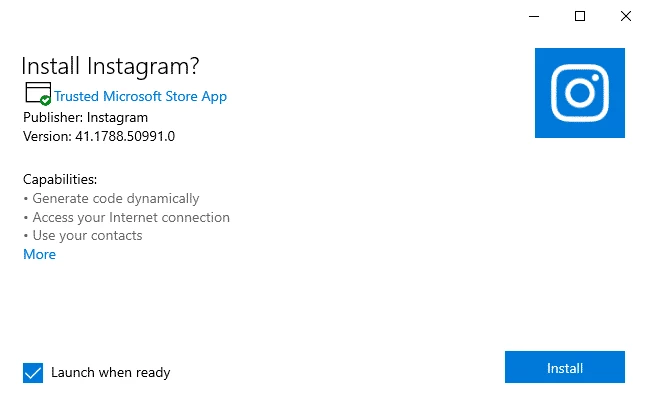 Instagram — tangkapan layar 1