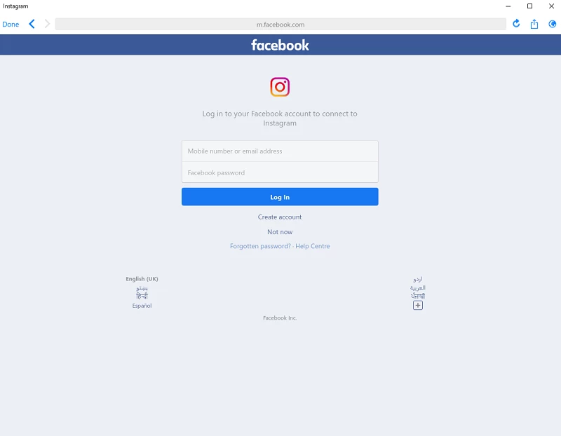 Instagram — tangkapan layar 2
